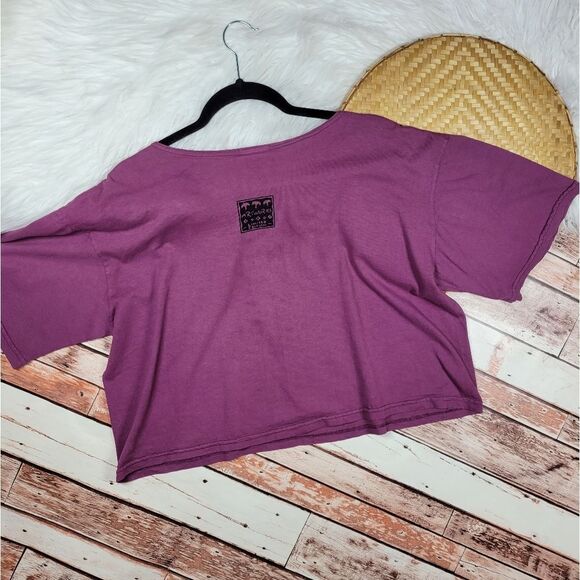 Artworks Graphic Boxy Shirt Hand‎ paint Art to wear Lagenlook - Picture 2 of 6